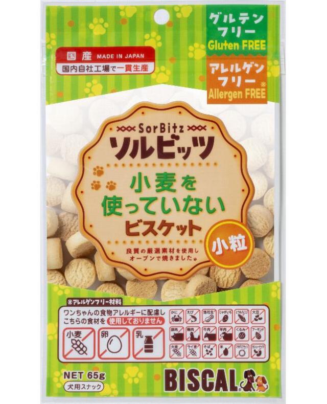 【36個セット】現代製薬 ソルビッツ小粒小麦を使っていないビスケット６５ｇ