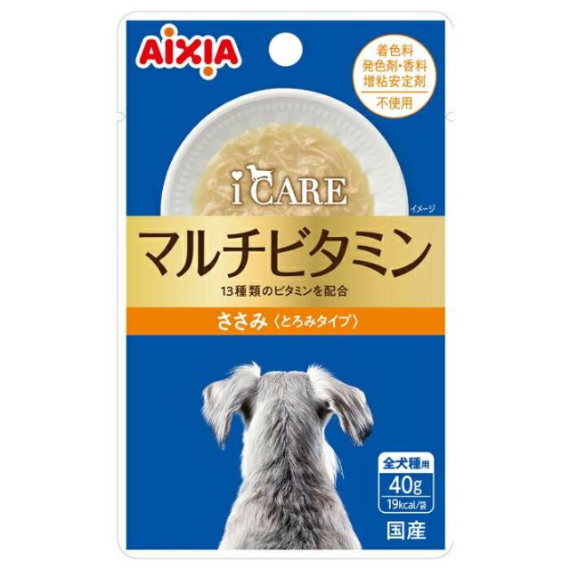 【36個セット】アイシア  i  CARE ドッグ マルチビタミン ささみ とろみタイプ 40g
