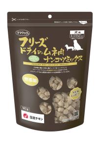 【15個セット】ママクック フリーズドライのムネ肉ナンコツミックス犬用１２０ｇ