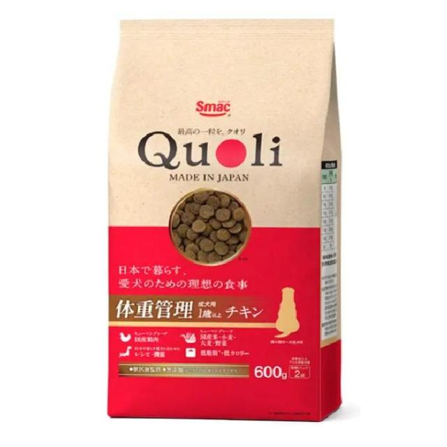 【12個セット】スマック QuoLi 体重管理 成犬用 チキン 600g