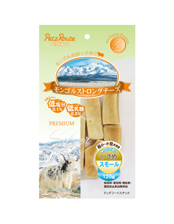 【24個セット】 株式会社ペッツルート モンゴルストロングチーズスモール１２０ｇ
