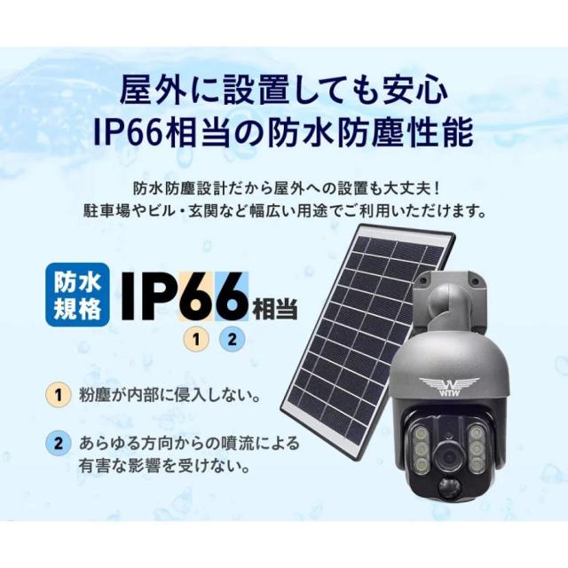 塚本無線 みてるちゃんWSP WTW-WSP12 パンチルト ソーラー 400万画素 SDカード録画 PTZ 12000mAhモデル 高耐久microSDカードセット_9
