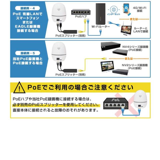 塚本無線 防犯カメラ 監視カメラ IPカメラ パンチルト 首振り 500万画素 Wi-Fi 有線LAN 業務用 赤外線 防犯灯 クラウドカメラ WTW-T1_7