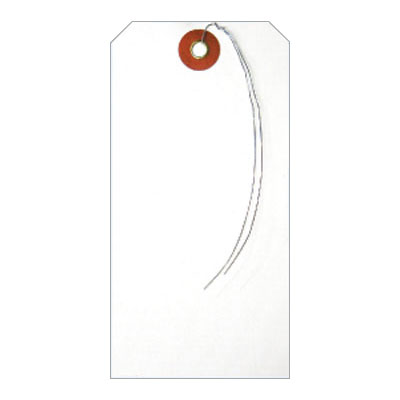 【送料無料】 マンモス 針金荷札（布荷札） （120×60mm）1000枚入 HN-NL-Wの通販は