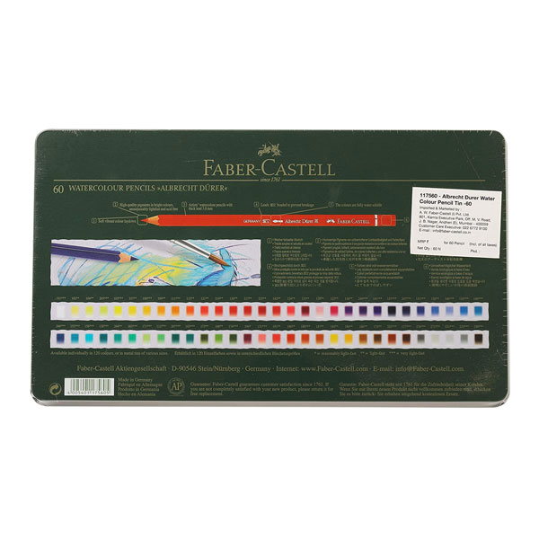 ファーバーカステル アルブレヒト デューラー水彩色鉛筆 60色 缶入