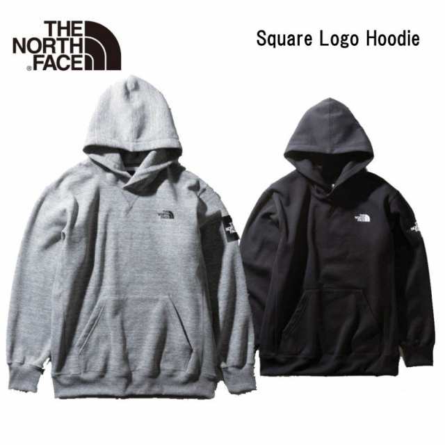 the north face square logo hoodie