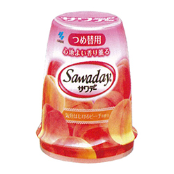 送料無料の３９個セット 小林製薬 心地よい香り薫るサワデー（Ｓａｗａｄａｙ） 気分はじけるピーチの香り つめ替用 140ｇ お取り寄せ商品 8,969円