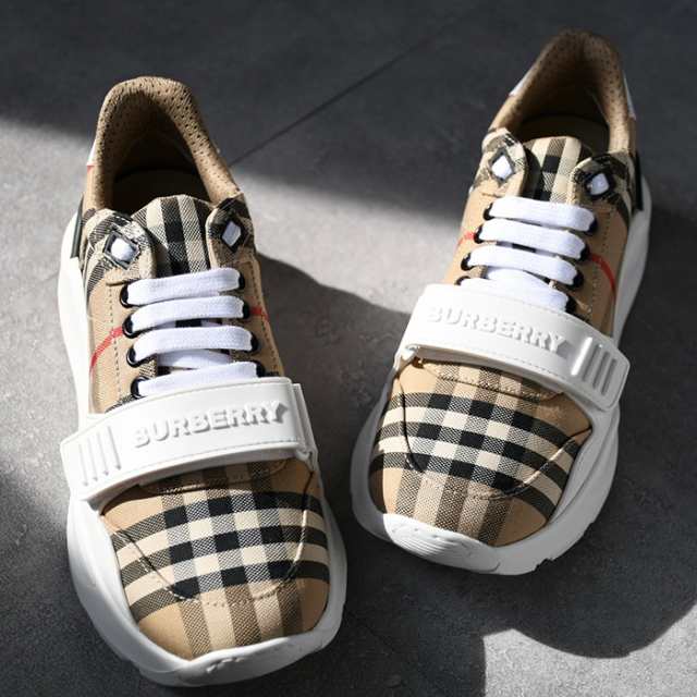 BURBERRY バーバリー スニーカー ヴィンテージチェック スエード ...