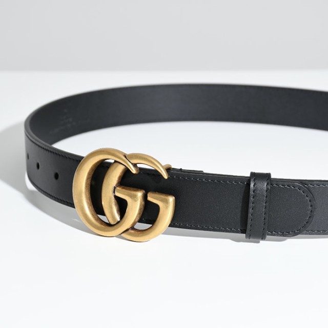 GUCCI グッチ ベルト ダブルGバックル レザーベルト 3cm幅