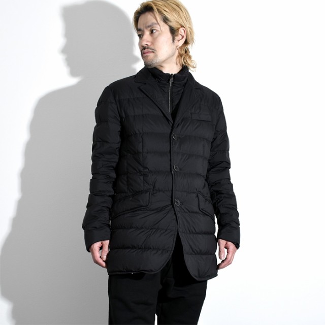 HERNO ヘルノ ダウンジャケット ダウン LA GIACCA  PI001ULE192889 メンズ BLACK ブラック 2WAY ブレザー スリムフィット アウターの通販は