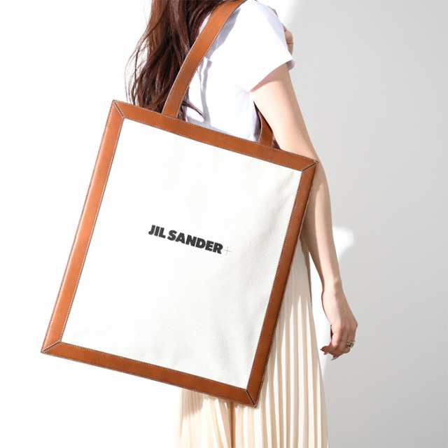 SALE／10%OFF JIL トートバッグ キャンバス ロゴ ジルサンダー SANDER