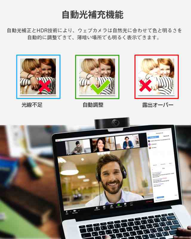 レビュー特典付 一年保証あり Webカメラ マイク内蔵 フルhd 1080p ウェブカメラ 1 広角画角 500万画素 30fps 自動光補正 Pcカの通販はau Pay マーケット 新明雑貨店 Au Pay マーケット店