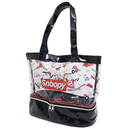 スヌーピー プールバッグ 2ルーム クリア サマーバッグ ボックスロゴ ピーナッツの通販はau Pay マーケット 快適生活 Au Pay マーケット店