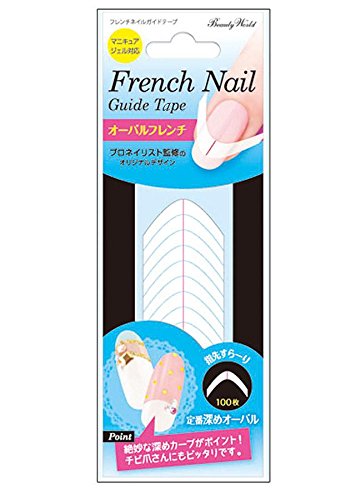 ビューティーワールド フレンチネイルガイドテープ オーバルフレンチ 100枚入り Fgt381 6個セットの通販はau Pay マーケット 立花ストア