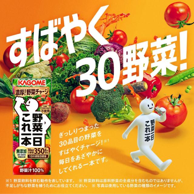 カゴメ 野菜一日 これ一本 200ml 紙パック ×96本 送料無料_1
