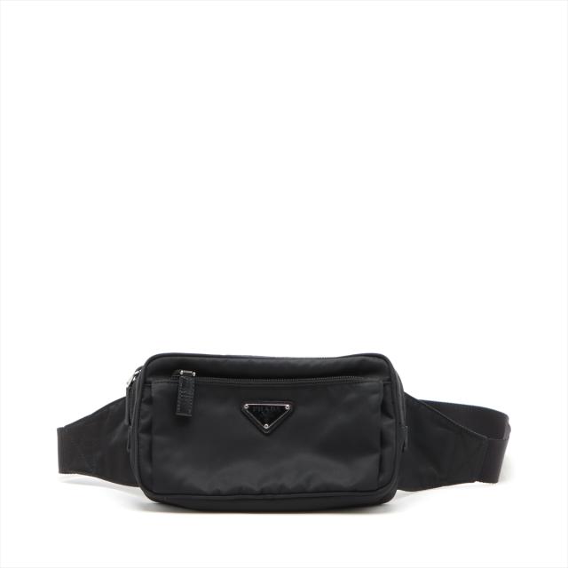 【極美品✨】プラダ ボディバッグ ウエストポーチ テスートナイロン 黒 クーポン】プラダ PRADA PRADA プラダ TESSUTO NYLON テスート