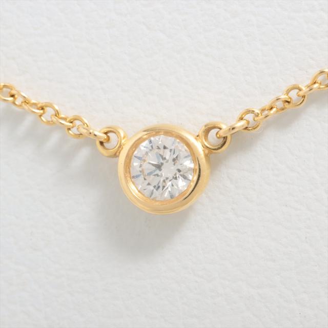 ティファニー バイザヤード 1P ダイヤ ネックレス 750(YG) 1.9g 直径約4.26mmの通販は