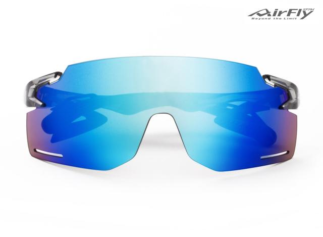 【即納】 正規品 AirFly エアフライ スポーツサングラス ミラーレンズ ブルー AF-301 C-34BK ZYGOSPEC社 ジゴスペック_1