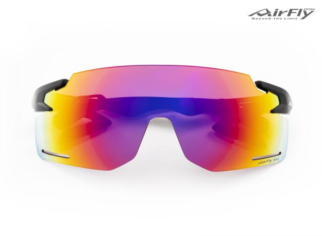 【即納】 正規品 AirFly エアフライ スポーツサングラス ミラーレンズ パープルゴールド AF-301 C-3 BK ZYGOSPEC社_1