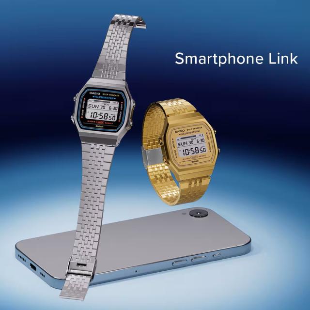 【即納】国内正規品 CASIO Collection STANDARD カシオ デジタル Bluetooth モバイルリンク 歩数計 ABL-100WEG-9AJF ゴールド 腕時計 メンズ レディース_6