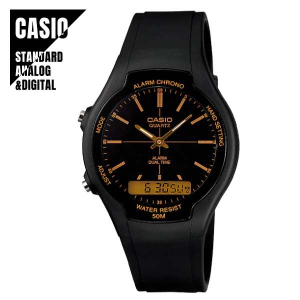 CASIO STANDARD カシオ スタンダード アナデジ チプカシ ゴールド×ブラック AW-90H-9E 腕時計 メンズ レディース  送料無料の通販はau PAY マーケット - WATCH INDEX | au PAY マーケット－通販サイト