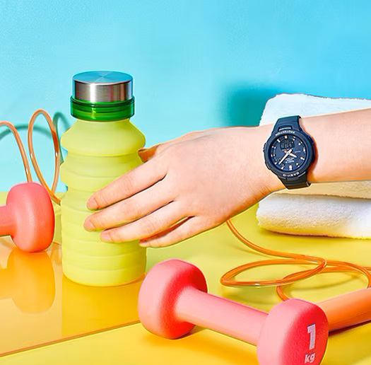 【即納】国内正規品 CASIO カシオ Baby-G ベビーG G-SQUAD ジー・スクワッド スマートフォンリンク 歩数計測 BSA-B100-2AJF ネイビー 腕時計 レディース_11