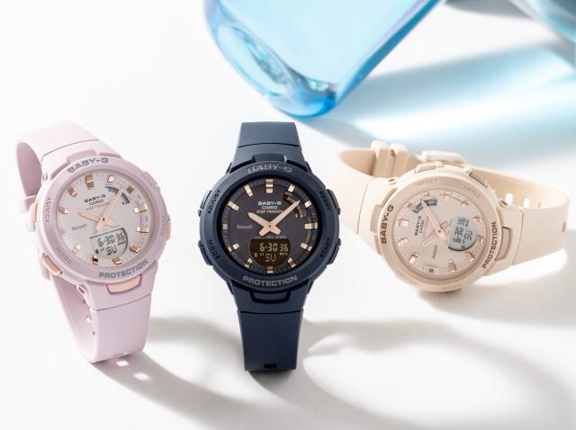 【即納】国内正規品 CASIO カシオ Baby-G ベビーG G-SQUAD ジー・スクワッド スマートフォンリンク 歩数計測 BSA-B100-2AJF ネイビー 腕時計 レディース_13