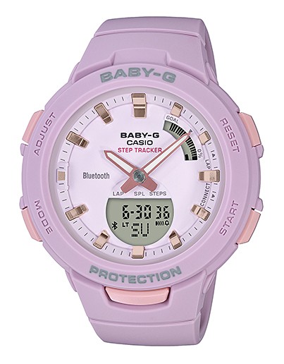 CASIO カシオ Baby-G ベビーG G-SQUAD ジー・スクワッド スマートフォンリンク 歩数計測 BSA-B100-4A2 ピンク 腕時計  レディース 送料無