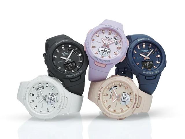 【即納】国内正規品 CASIO カシオ Baby-G ベビーG G-SQUAD ジー・スクワッド スマートフォンリンク 歩数計測 BSA-B100-2AJF ネイビー 腕時計 レディース_10