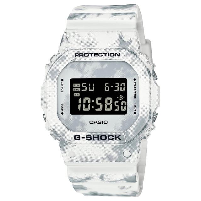 CASIO カシオ G-SHOCK Gショック GRUNGE SNOW CAMOUFLAGE 雪の結晶 DW-5600GC-7 腕時計 メンズ レディース 送料無料_1