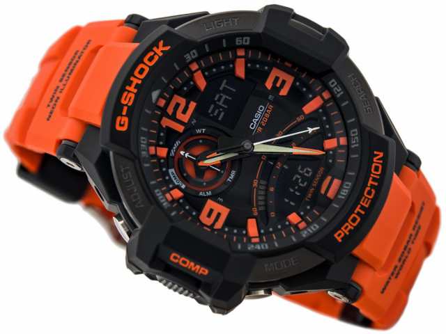 スカイコックピットCASIO G-SHOCK　SKY COCKPITブラック×オレンジ腕時計