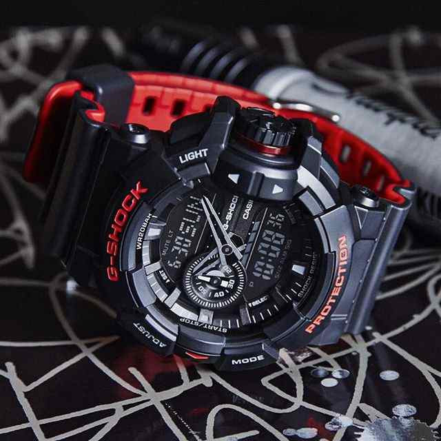 即納】 CASIO カシオ G-SHOCK Gショック ブラック＆レッドシリーズ