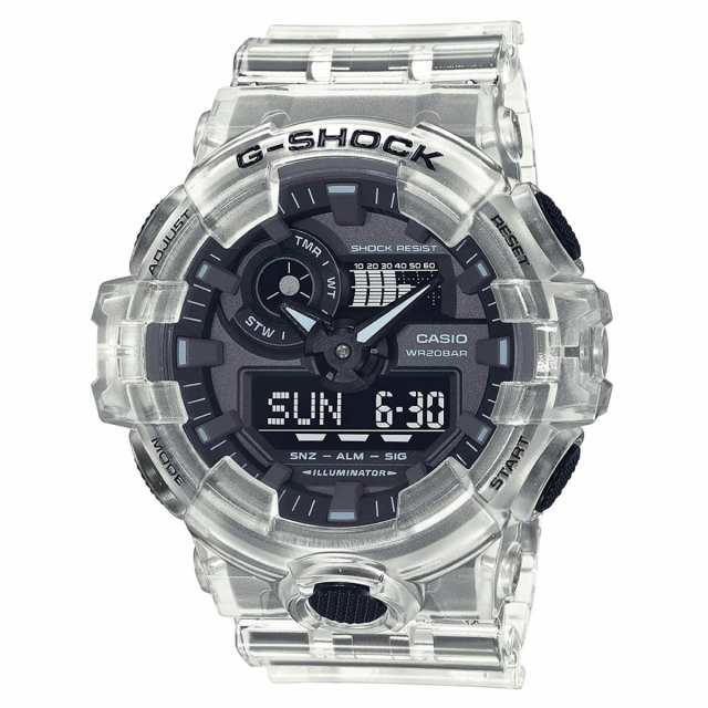 即納】CASIO カシオ G-SHOCK Gショック アナデジ スケルトンシリーズ ...