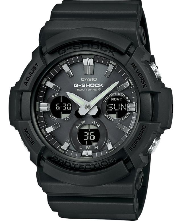 Casio カシオ G Shock ジーショック 電波受信 タフソーラー Gaw 100b 1a ブラック 腕時計 メンズの通販はau Pay マーケット Watch Index