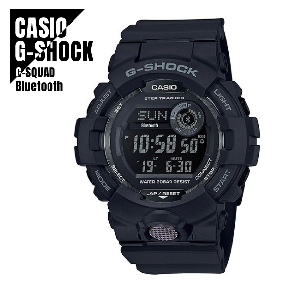 【即納】CASIO カシオ G-SHOCK Gショック G-SQUAD ジー・スクワッド GBD-800-1B ブラック 腕時計 メンズ