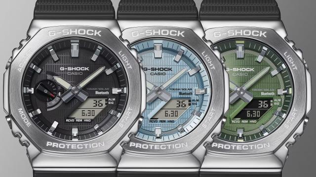 【即納】 CASIO カシオ G-SHOCK Gショック タフソーラー モバイルリンク ブラック×シルバー×グリーン GBM-2100A-1A3 腕時計 メンズ_8