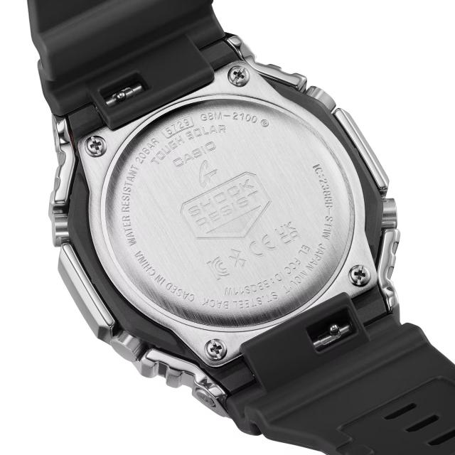【即納】 CASIO カシオ G-SHOCK Gショック タフソーラー モバイルリンク ブラック×シルバー×グリーン GBM-2100A-1A3 腕時計 メンズ_5