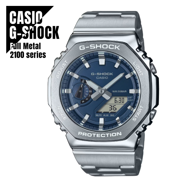 【即納】CASIO カシオ G-SHOCK Gショック 八角形フォルム フルメタルシリーズ GM-2110D-2B 腕時計 メンズの通販は