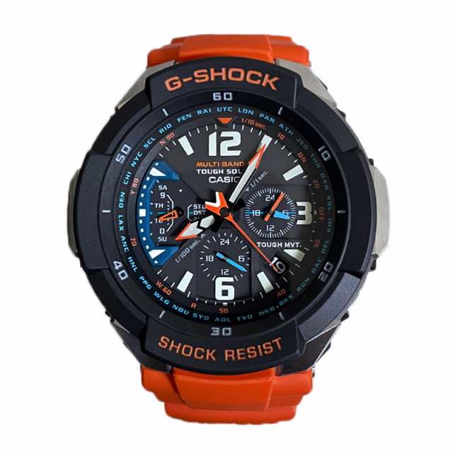 即納】CASIO カシオ G-SHOCK Gショック SKY COCKPIT スカイコックピット タフソーラー 世界6局電波受信 耐遠心重力性能 GW- 3000M-4A 腕の通販はau PAY マーケット - WATCH INDEX