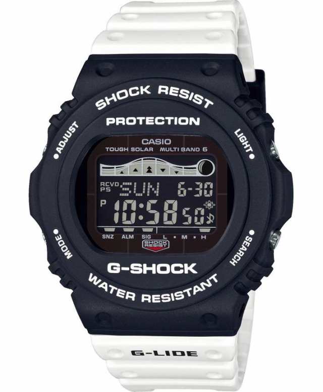 Casio カシオ G Shock Gショック G Lide G ライド 電波ソーラー タイドグラフ ムーンデータ Gwx 5700ssn 1 ホワイト ブラック 腕時計 メの通販はau Pay マーケット Watch Index