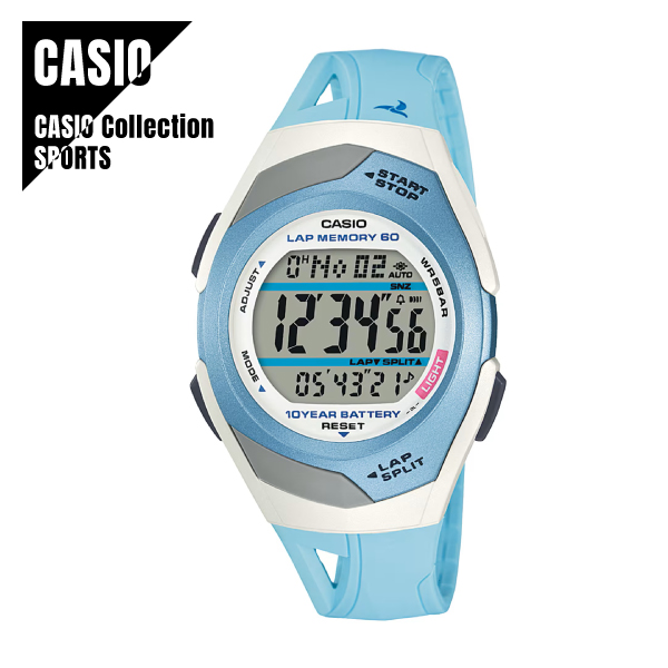 【即納】国内正規品 CASIO カシオ PHYS フィズ STR-300J-2CJH ランニングウォッチ ライトブルー メンズ レディース 腕時計の通販は 5,852円