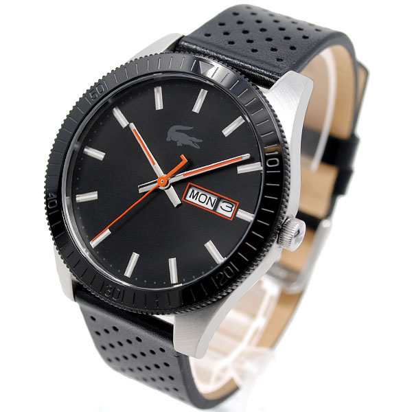 LACOSTE ラコステ 2010982 LEGACY ブラック レザー ウォッチ 腕時計