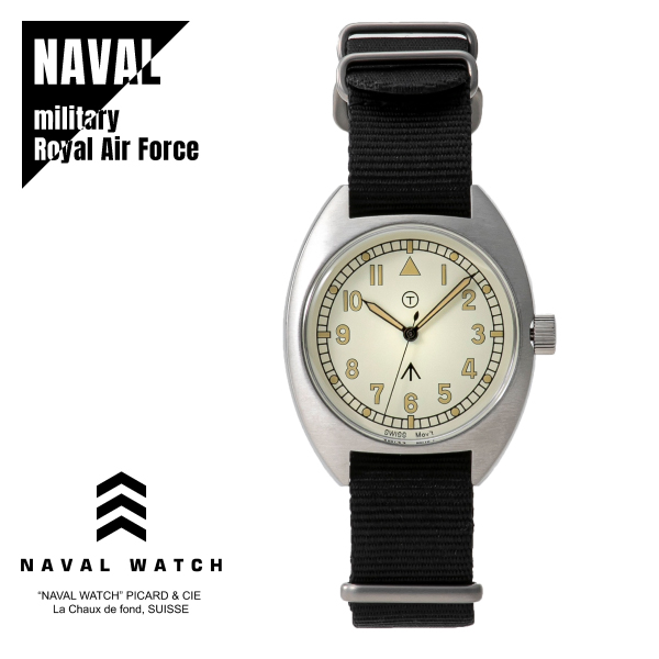国内正規品 Naval military watch ナバル ミリタリーウォッチ Mil.-02C Royal Air Force type ★3カラーの通販は