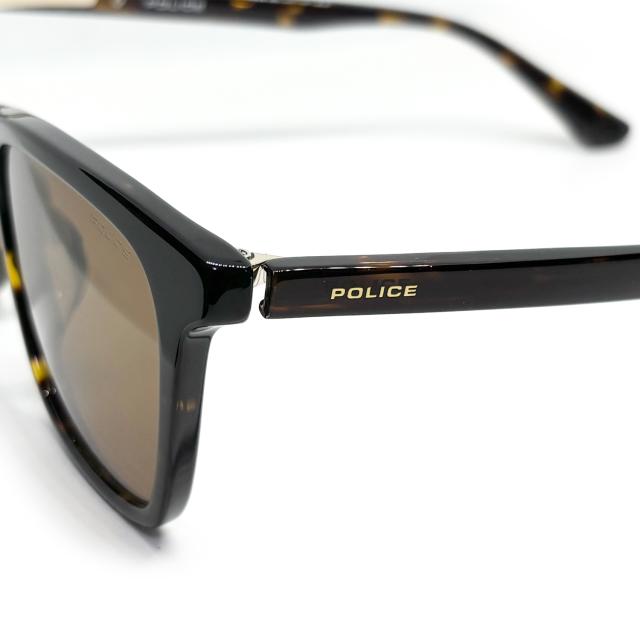 【即納】 定まり品 POLICE 刑事警察 2025年ひな型 黒眼鏡 真四角 ウェリントン 赤銅色 SPLQ09J 53 0710