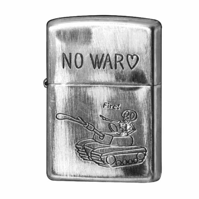 外箱不良宅配便送料無料 ZIPPO ユーズドフィニッシュ シルバー NO WAR