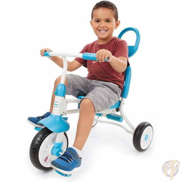 リトルタイクス Little Tikes 折りたためる三輪車 1台3役 ライトブルー ...
