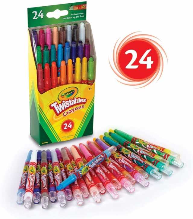 クレヨラCrayola ツイスト式クレヨン (24色) 3000002682 文房具の通販