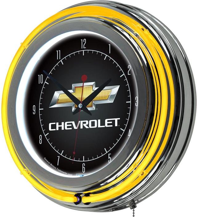 シボレー chevrolet レトロ ネオンクロック壁掛時計即決価格 シボレー