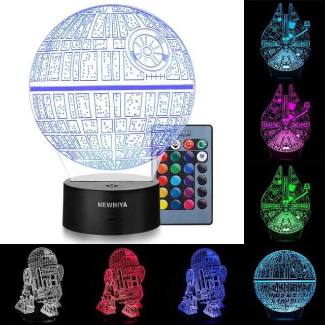 スターウォーズナイトライトスタンドセット NewHiya 8541866581 3Dイリュージョン3種類7色の通販はau PAY マーケット -  アメリカ輸入プロ