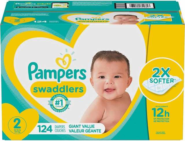 パンパース ベビーおむつ Pampers テープタイプ サイズ2 124枚入りジャイアントパック｜au PAY マーケット